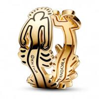 Кільце «Хвиляста фігура» Keith Haring™ x Pandora