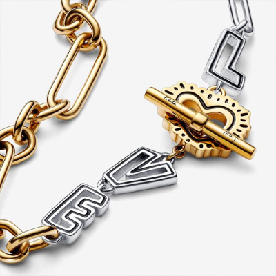 Пандора Браслет у двох кольорах з Т-підвіскою Keith Haring™ x Pandora 562223C01