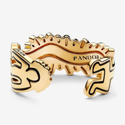Кільце «Хвиляста фігура» Keith Haring™ x Pandora
